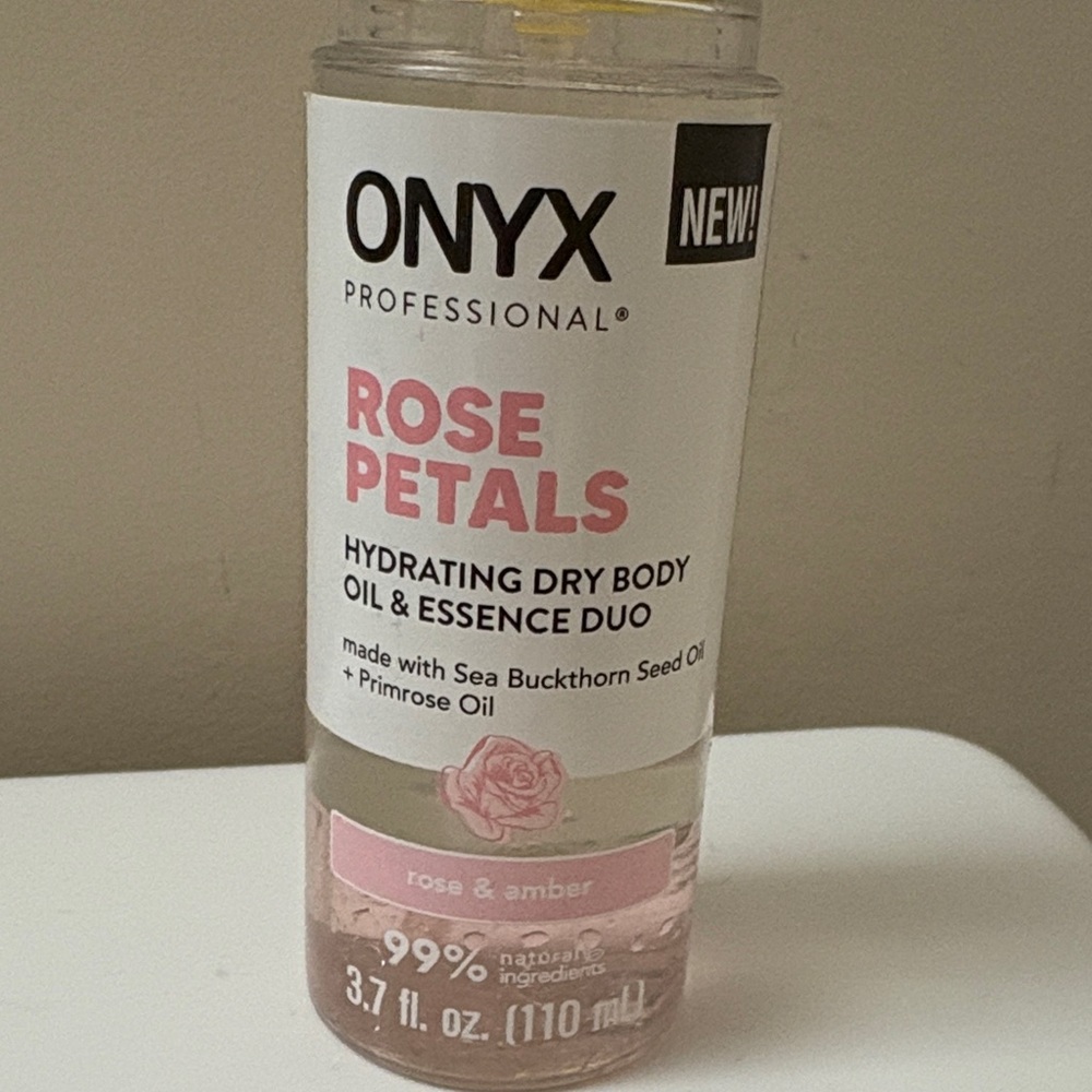 ONYX Professional Hydrating Dry Body Oil & Essence Duo, Rose Petals, 3.7 fl oz
